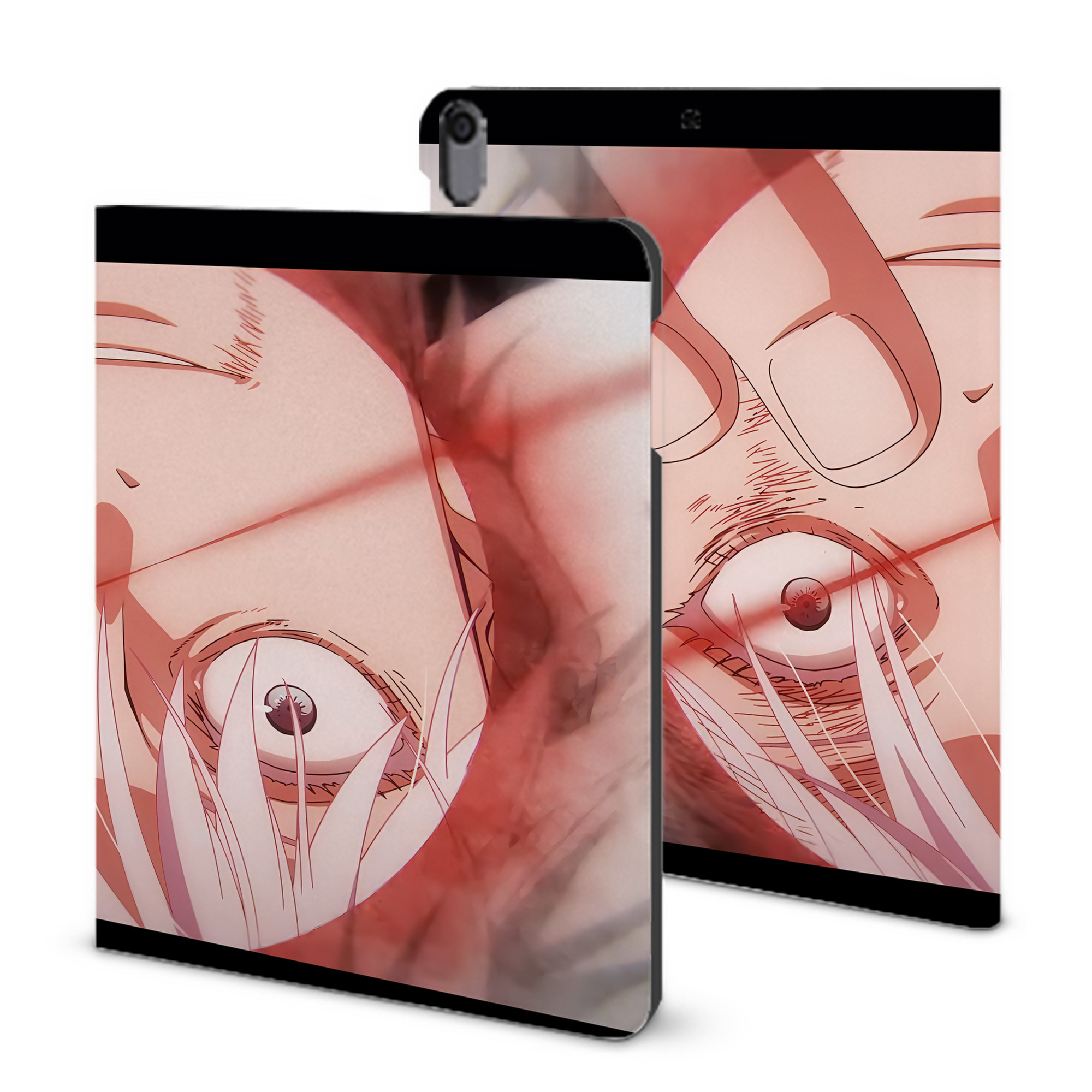 （画像用） 呪術廻戦 Jujutsu Kaisen IPad ケース ブック型 PUレザー TPU 耐衝撃 軽量 薄型 ペン収納なし 全面保護 IPad 各モデル対応